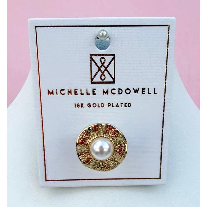 Pearl Stud Drew Scarf Charm