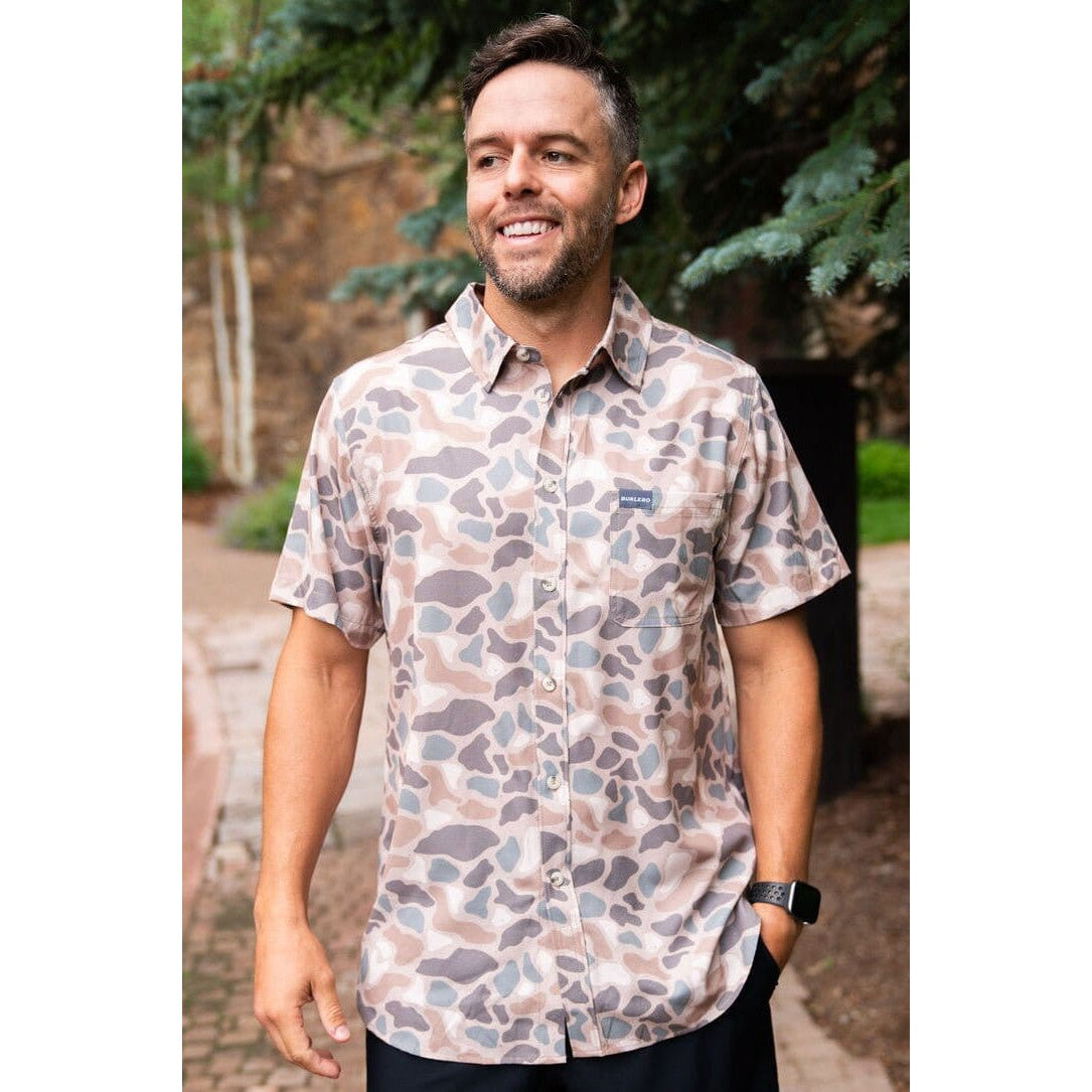 Performance Button Up Shirt - Pintail Camo