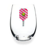 Pickleball Stemless Wine Glass