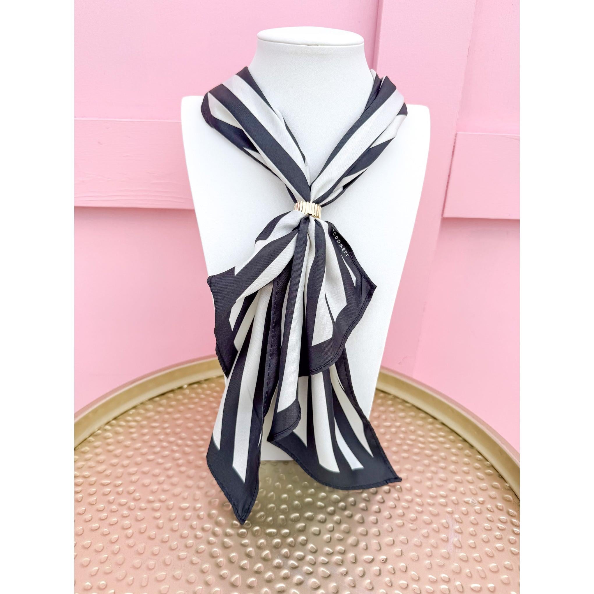 Pinstripe Twist Drew Scarf