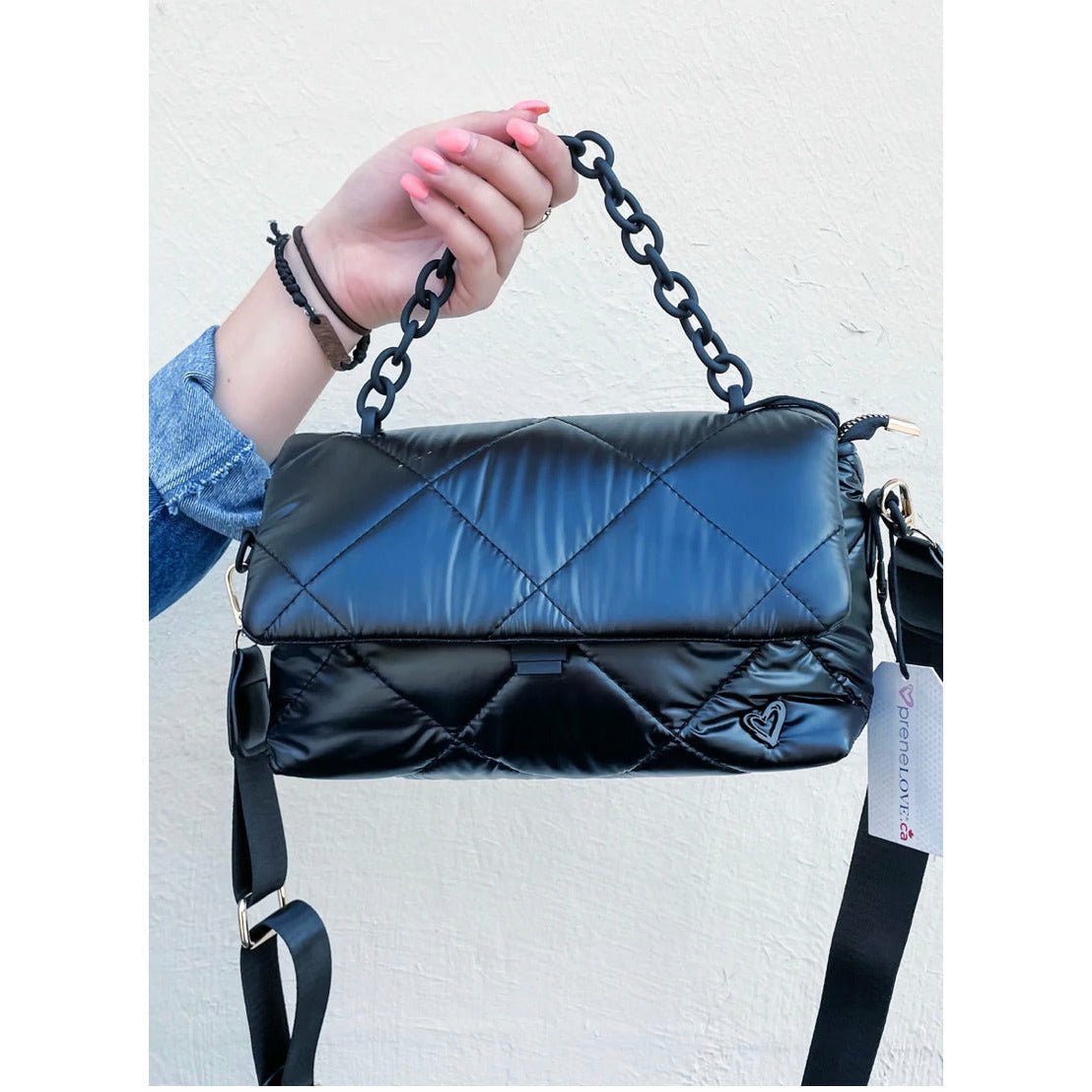 Princeton Puffer Handbag Black