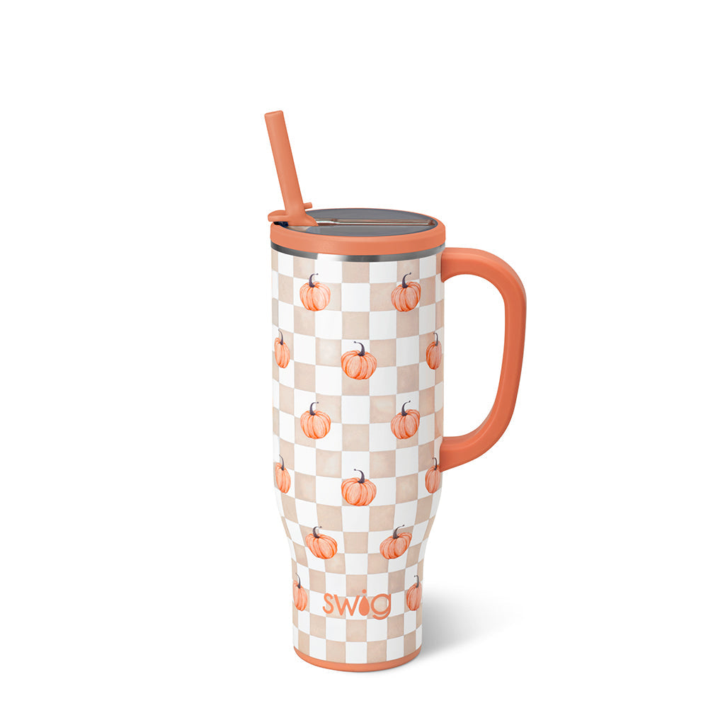 Pumpkin Check Mega Mug - 40oz.