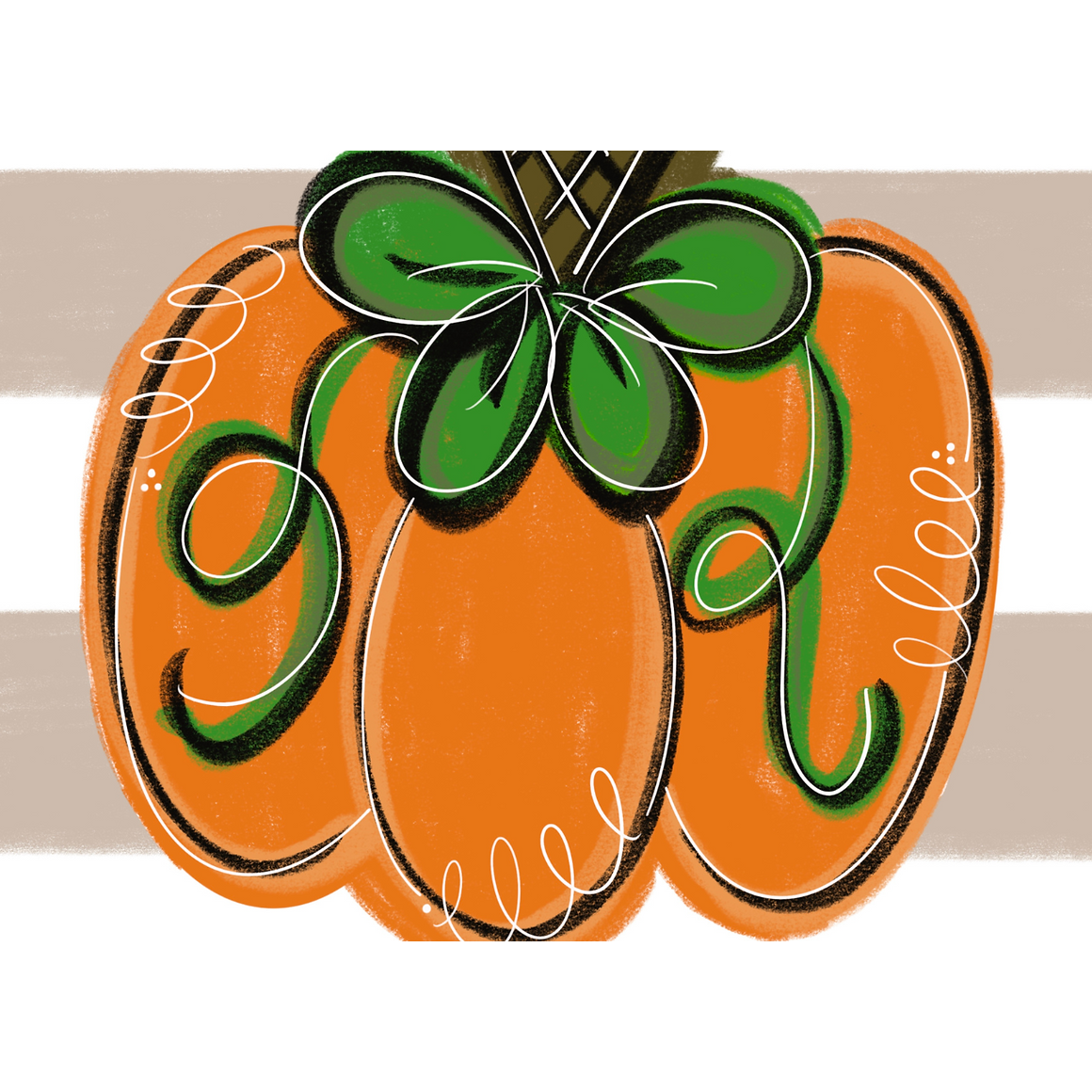 Pumpkin Garden Glam Flag