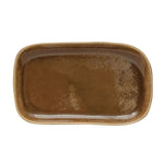 Rectangle Brown Stoneware Platter