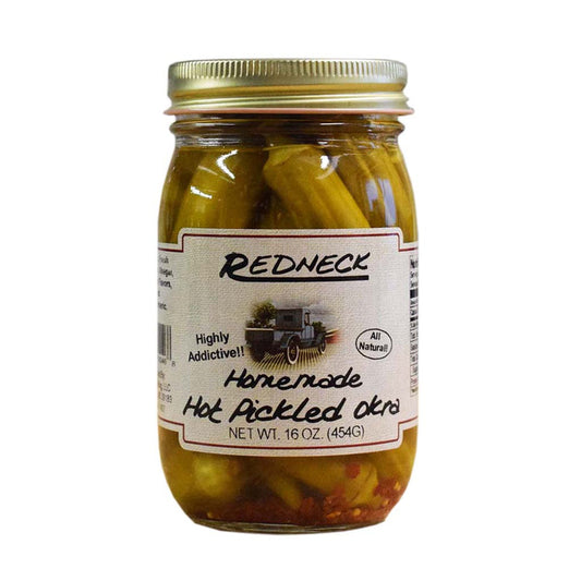 Redneck Homemade Hot Pickled Okra