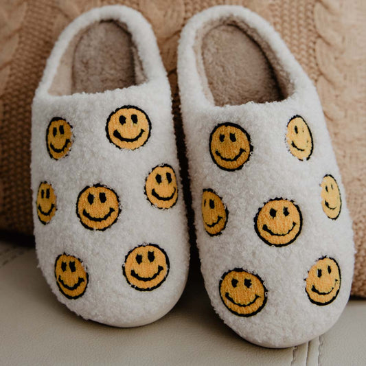 Repeat Happy Face Slippers