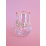 Rhinestone Bride Stemless Wine Glass