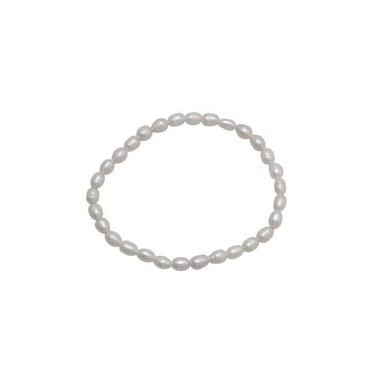 Rice Pearl Roll On Bracelet