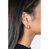 Rita Hoops- pave - Gold