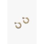 Rita Hoops- pave - Gold