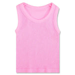 Rose Cropped Smocked Racerback Tank Top