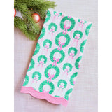Rosy Wreaths Tea Towel