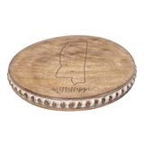 Round Beaded Mississippi Cutting Board