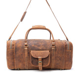 Redmont Leather Traveller Bag - Amber Brown