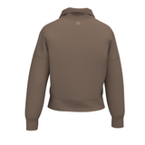 LG Velvet Fleece Quarter Zip - Cocoa