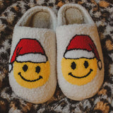 Santa Christmas Happy Face Slippers