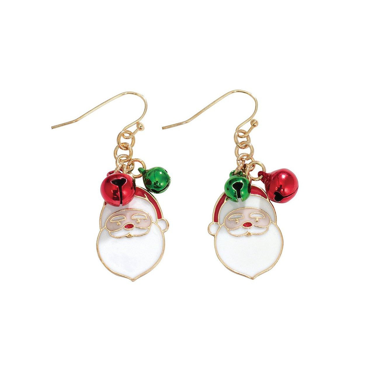 Santa w/ Jingle Bells Earrings