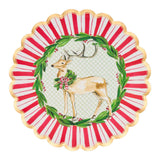 Scalloped Dinner Plate 10.5" - Holly Berry