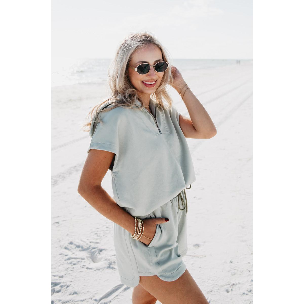 Seafoam Scuba Shorts Set