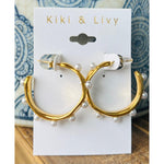 Separate Pearl Hoops