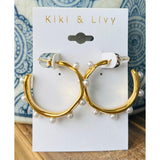 Separate Pearl Hoops