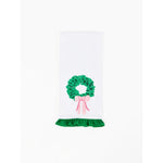 Sequin Wreath Tea Towel