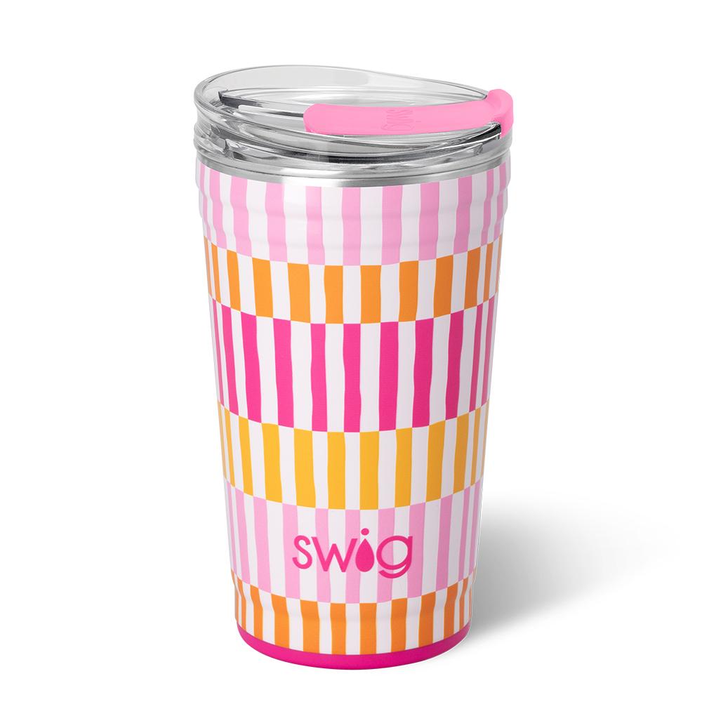 Sherbet Stripe Party Cup - 24oz.
