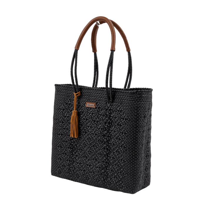 Shoulder Tote Diamond Black