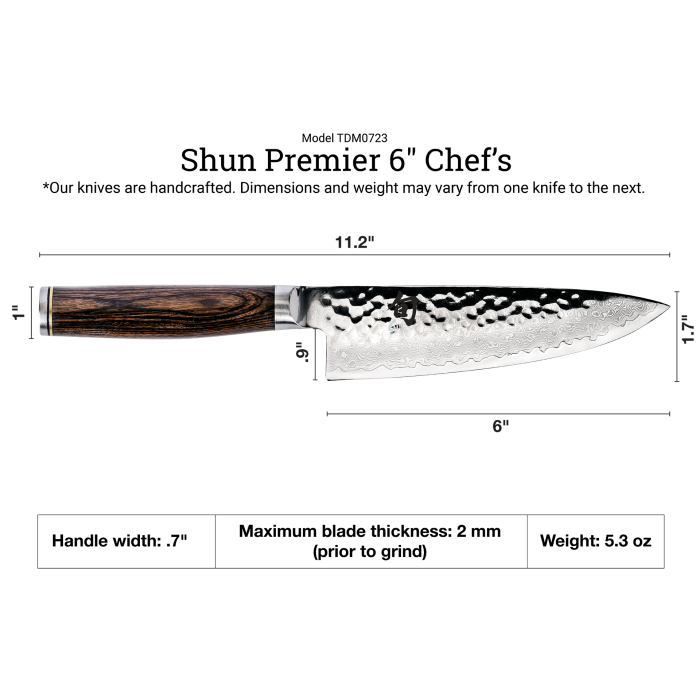 Shun Premier Chef's 6"