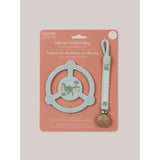 Silicone Teether Ring w Clip - Roarsome