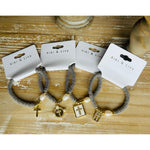 Silver Cross Bracelet with Pearl