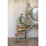 Small Gold Wire Cloche Topiary