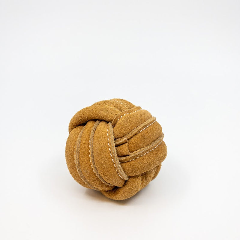 Small HuggleHide Natural Leather Ball