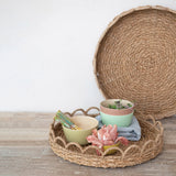 Small Scalloped Edge Seagrass Tray