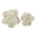 Large White Resin Wall Hanging Magnolia Bloom 11.25"