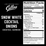 Snow White Cocktail Onions - 8oz