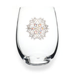 Snowflake Stemless Wine Glass