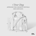 Stadium Tote - Silver Chrome + Clear