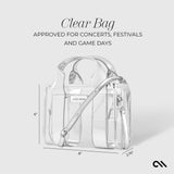 Stadium Tote - Silver Chrome + Clear