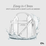 Stadium Tote - Silver Chrome + Clear