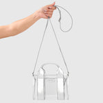 Stadium Tote - Silver Chrome + Clear