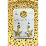 Starfish Earring Charm - Gold