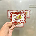 Starkville Acrylic Scallop Stadium Magnet