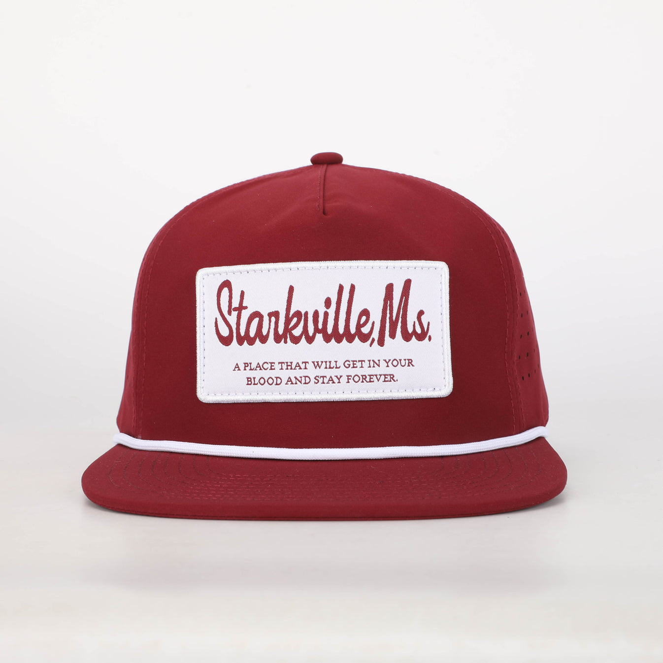 Starkville MS Rope Hat - Maroon