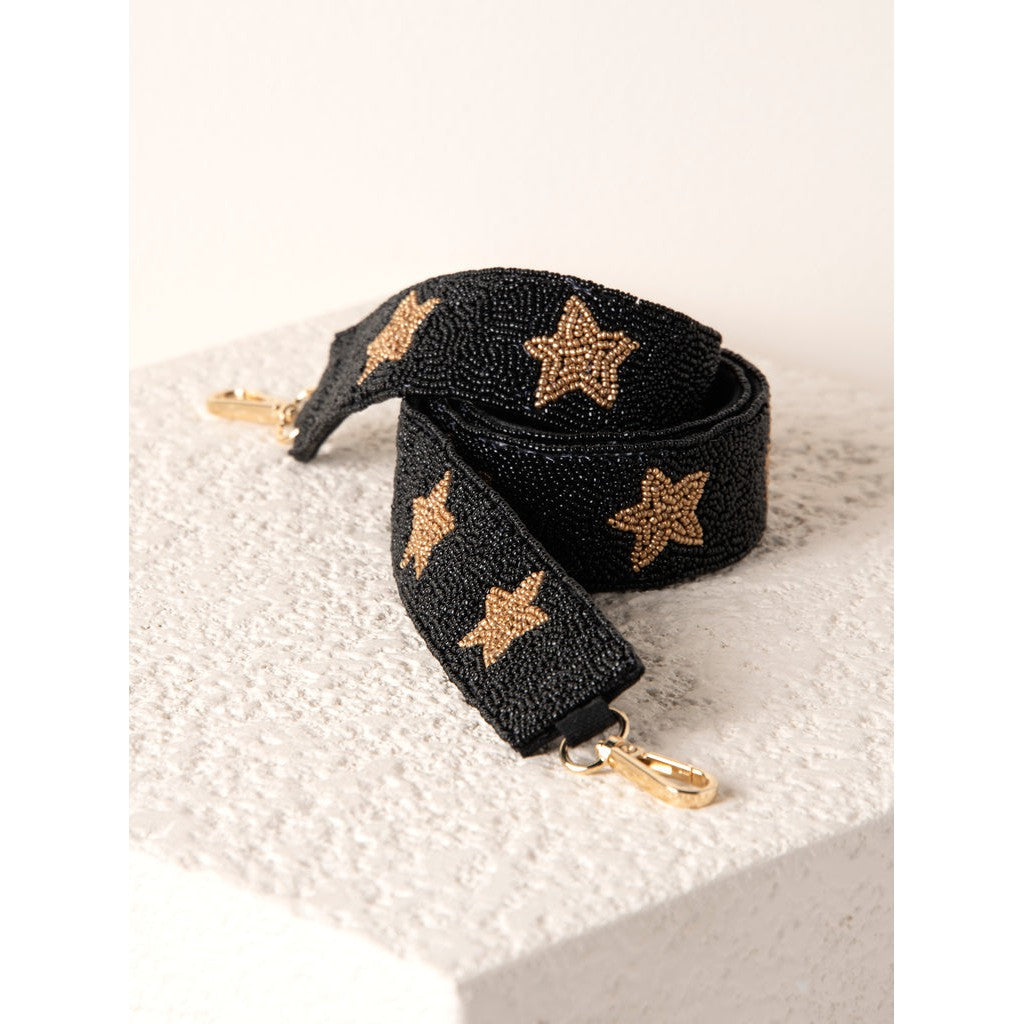 Stars Pattern Beaded Bag Strap