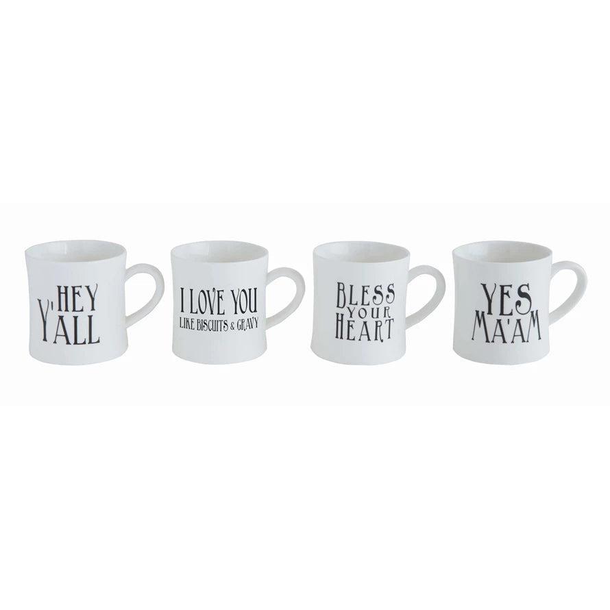 Stoneware Mug with Southern Saying