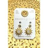 Sun Earring Charm - Gold