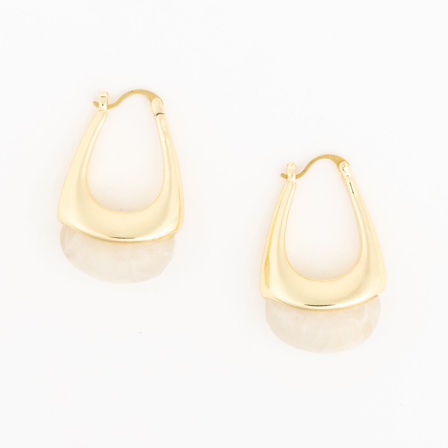 Talia Earrings - Cream