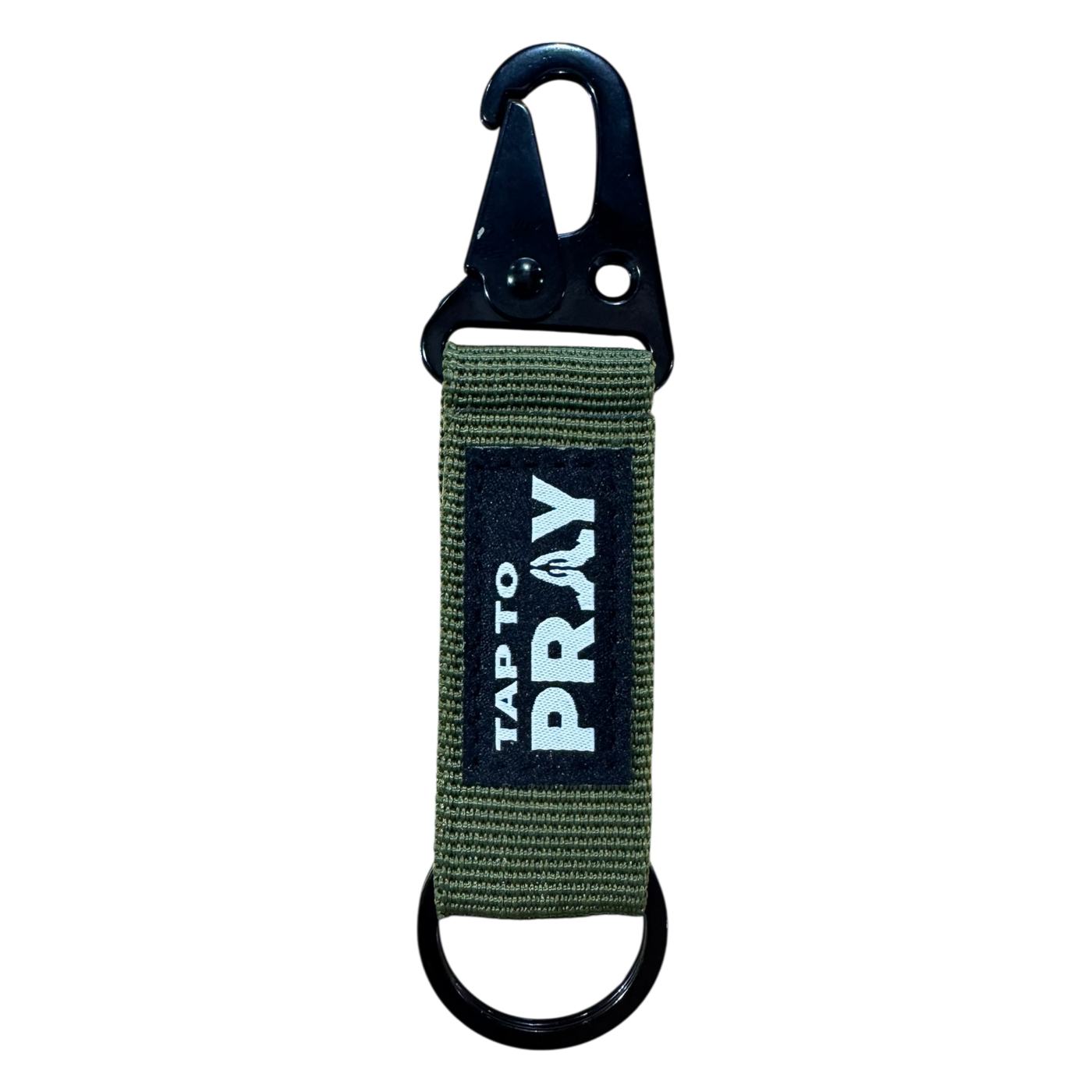 Tap To Pray Tactical Carabiner Keychain