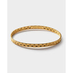 Taya Woven Bangle | Gold Coated